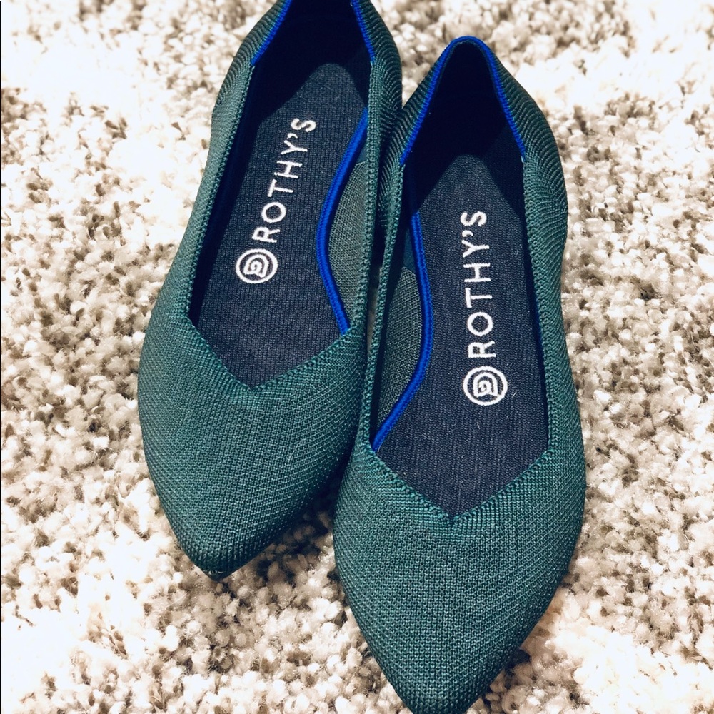 Rothy’s, The Point, Emerald Green, 8